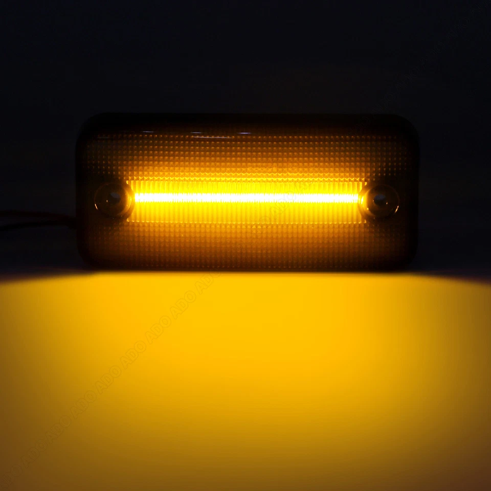 6x Luci di segnalazione laterali a led per Fiat Ducato Citroen Peugeot Iveco DAF nere - Immagine 2 di 4