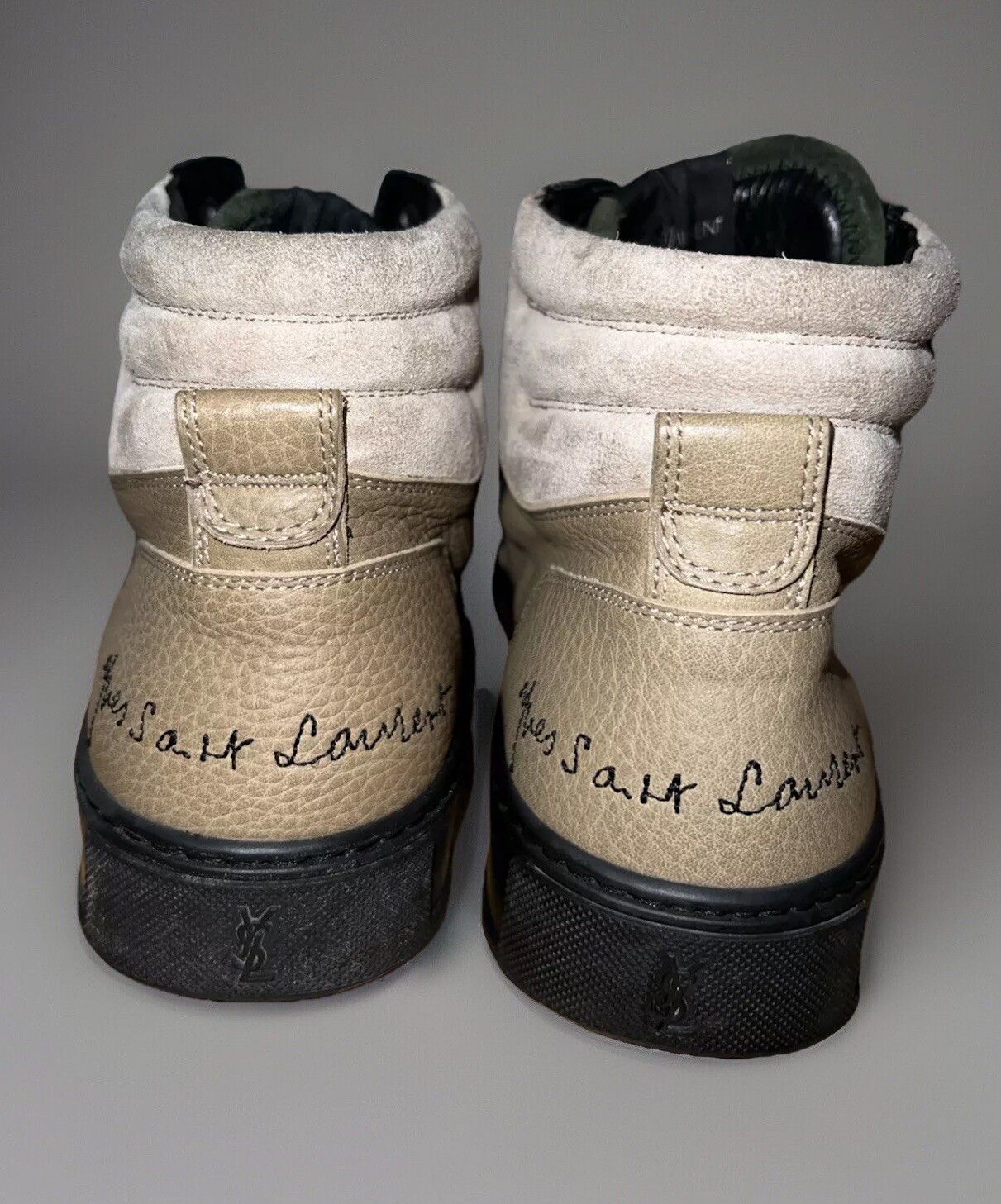 YSL Yves Saint Laurent Malibu scarponi da trekking uomo Spagna taglia 40 7 7 5 pelle