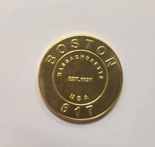 1 Boston 617  coin token souvenir  Boston  coin rings in my store too