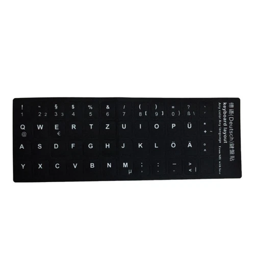 English Keyboard Sticker Letters No Reflection Quality lanz αс, New Black N2H2