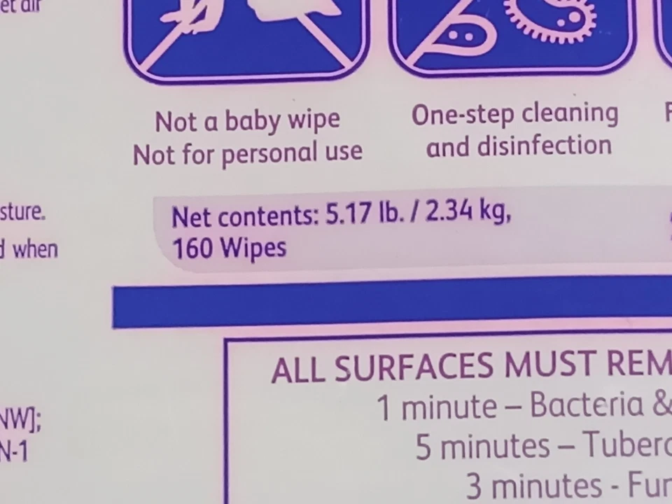 2x Diversey - Oxivir Tb Cleaning Refill 10082390, 160 Wipes, EXP 09/26/2025 - Image 3 of 4