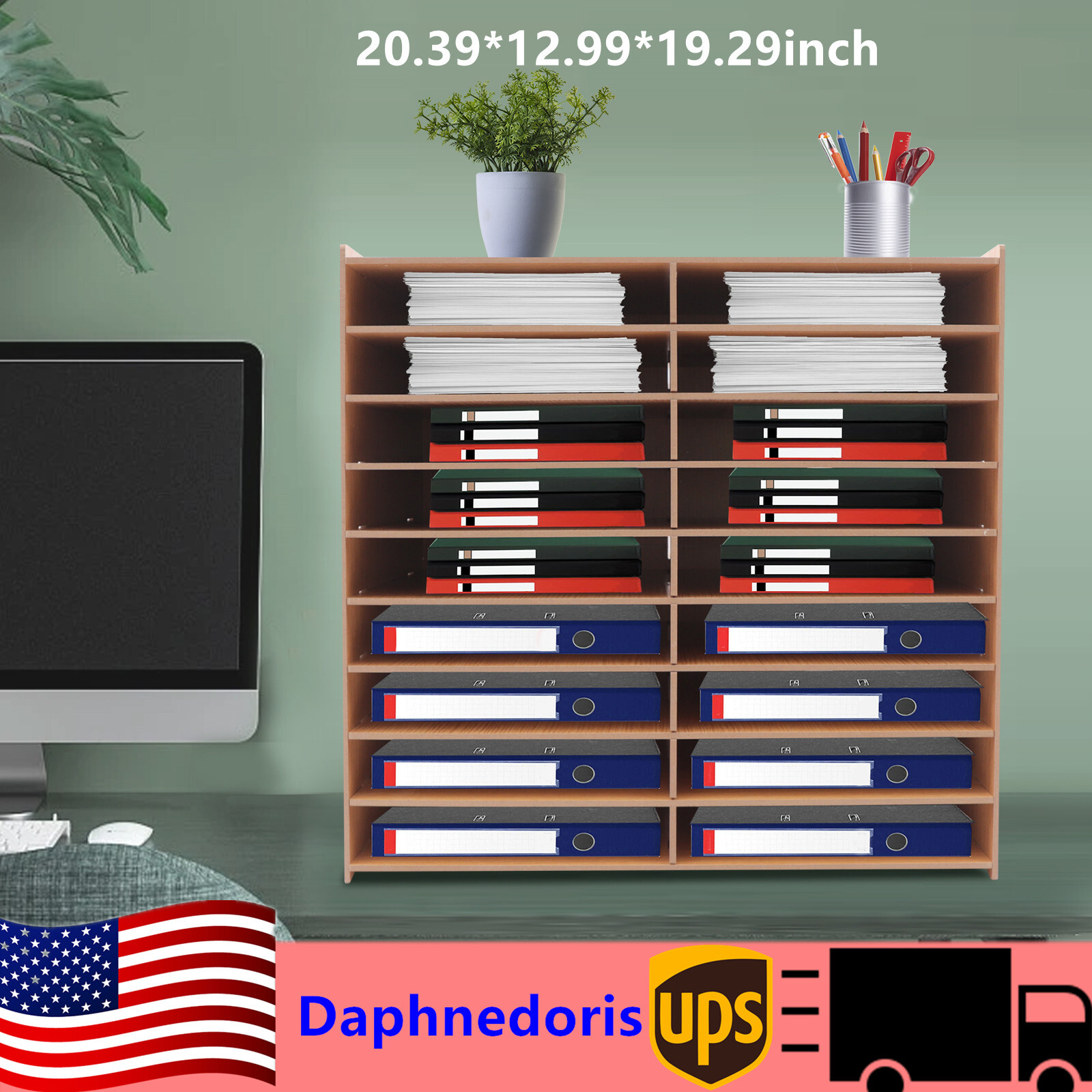 Multi-Layer Desktop Letter Organizer for Office Documents and Storage  