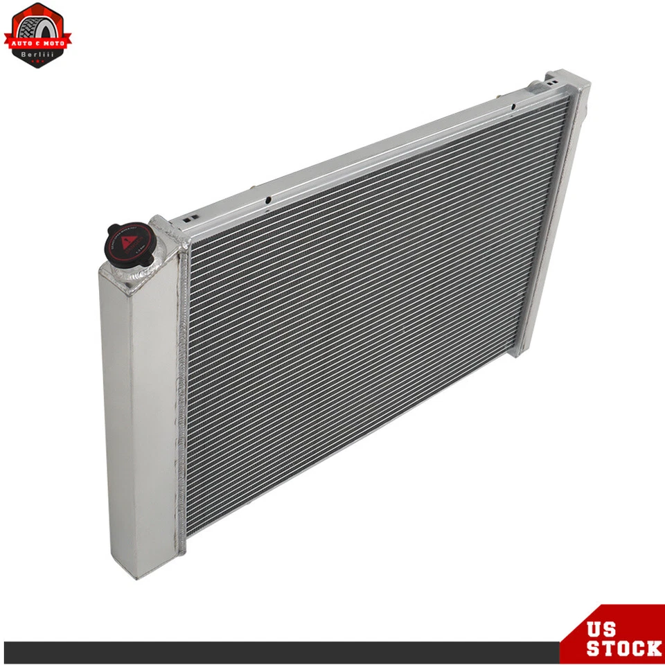 3 Row Aluminum Radiator For Chevy C10 C20 C30 K10 K20 /GMC C1500 C2500 1973-1987 - Image 4 of 4