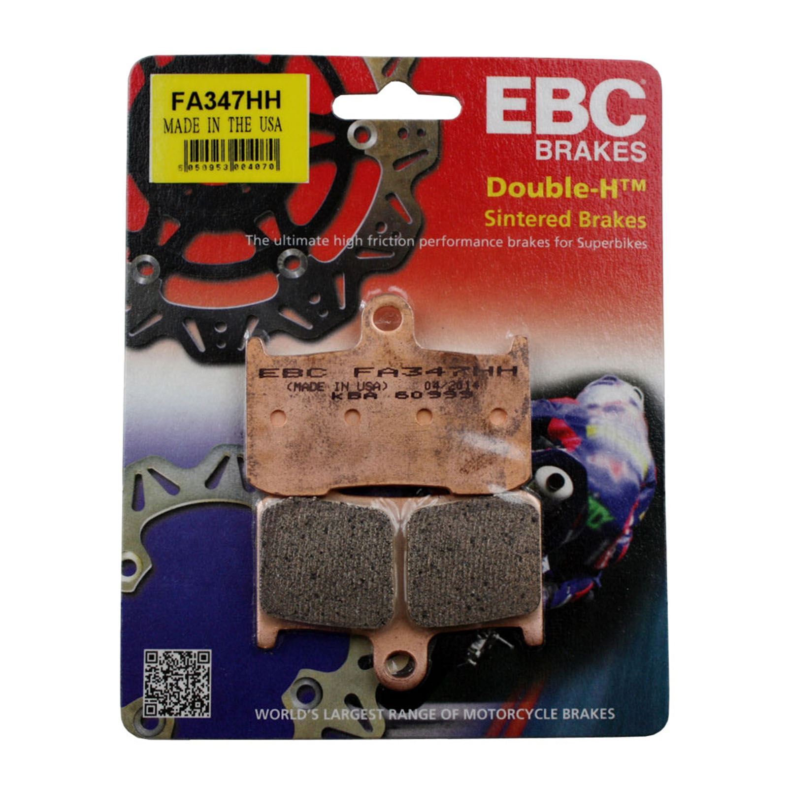 EBC FA347HH Sintered Brake Pads for Suzuki GSX-S 750 17-22