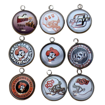 OK State Cowboys Football Charms - OSU  Charms, Jewelry Making Charms