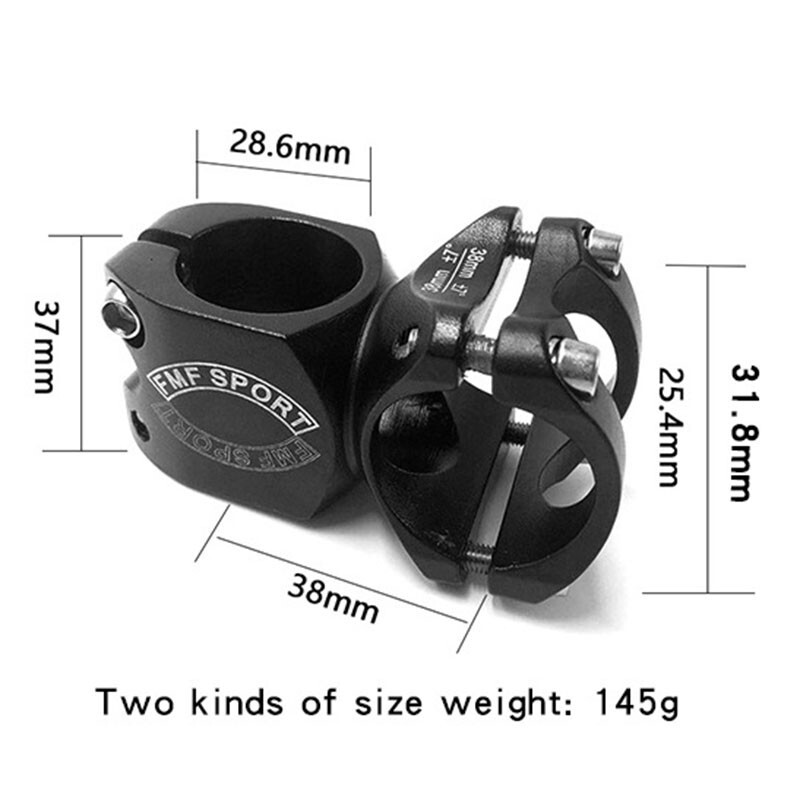 FMF Mountain Bike Stem Road Bicycle Handlebar Stems 25.4/31.8mm * 38/60
