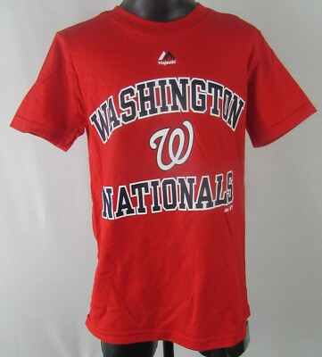 Washington Nationals MLB Majestic Children's Red Short Sleeve T-Shirt