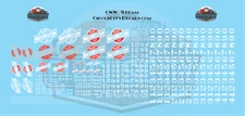 Chicago & North Western CNW C&NW Steam O Scale Decal Set