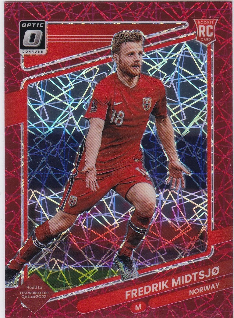 2021-22 Panini Donruss Road to Qatar Optic Red Velocity Prizm Fredrik Midtsjo