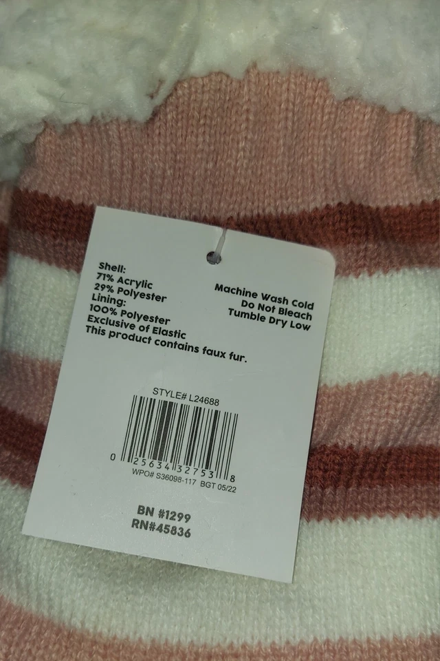 Un par de calcetines antideslizantes Winter Wishes blanco rosado Foto 3 de 3