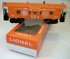 LIONEL POSTWAR 6517-1966 TCA BAYWINDOW CABOOSE FROM 1966 CONVENTION MINT/UNRUN