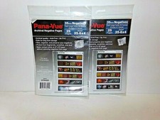 2-Pkgs Pana Vue 35 mm Negative Pages  50 Pages Total  3 ring binder EPA-409