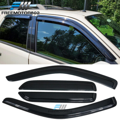 Fits 01-12 Ford Escape 4 Door Window Visors Rain Sun Guard Acrylic