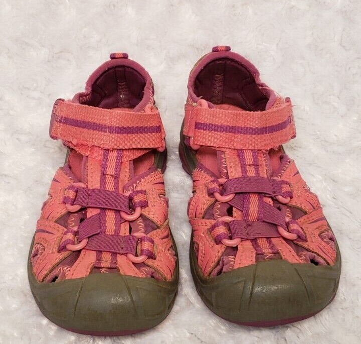 MERRELL Little Girls Pink Hydro Sport Sandals (Size 9)
