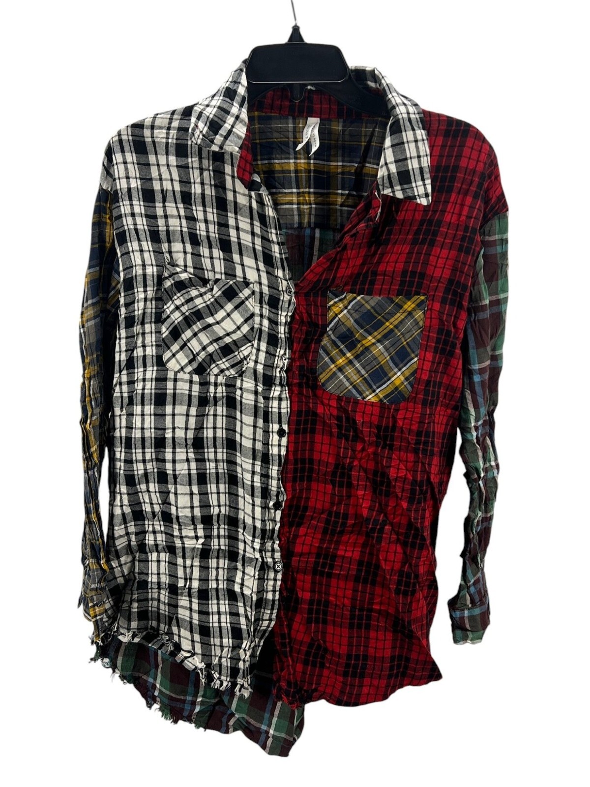 Live 4 Truth Patchwork Plaid Button-Up Shirt Mult… - image 1