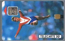 telecarte championnat du monde de gymnastique paris 1992 (poutre) 50