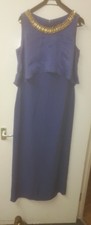 m&s collection long blue dress size 12 bnwot