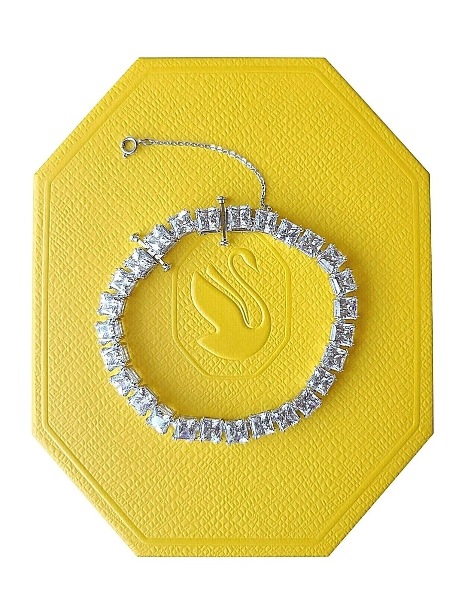 スワロフスキー SWAROVSKI ブレス　MILLENIA 5599202 Millenia bracelet, Square cut, Small, White, Rhodium plated