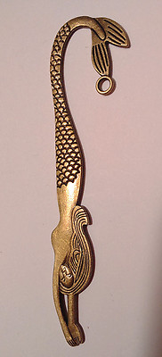 Mermaid MYO METAL SHEPHERD/'S CROOK BOOKMARK BLANK Antiq Silver 12cm FREE CHARM