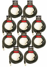10 x Strukture PRO20M7 Heavy Duty 7mm Rubber 20ft. XLR Microphone Cable