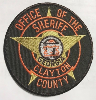 vintage "CLAYTON COUNTY SHERIFFS OFFICE" PATCH ga GEORGIA LAW ...