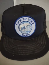 Vintage Top Of The World Alaska Mesh Back Trucker Hat Patch Foam Snapback Cap