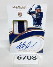 2019 Panini Immaculate Collection Fernando Tatis Jr Button 25/49 AUTO RC #38