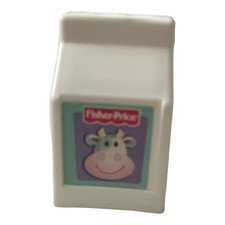Fisher-Price Fun With Food Play Kitchen Milk Carton Replacement Cow Label
