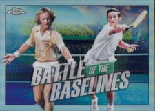 2021 Topps Chrome Battle of the Baselines Refractor #BB-3 Rod Laver/Roy Emerson 