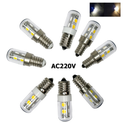 E14 E12 E17 Led Light Bulb 1w Smd5050 Chip Freezer Bulbs Warm White Refrigerator