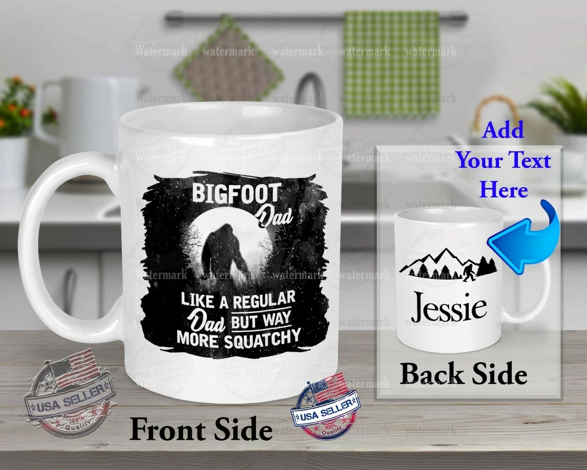 Big Foot Sasquatch Yeti Regular Dad Ceramic Hot Coffee Cold Drink Mug Gift