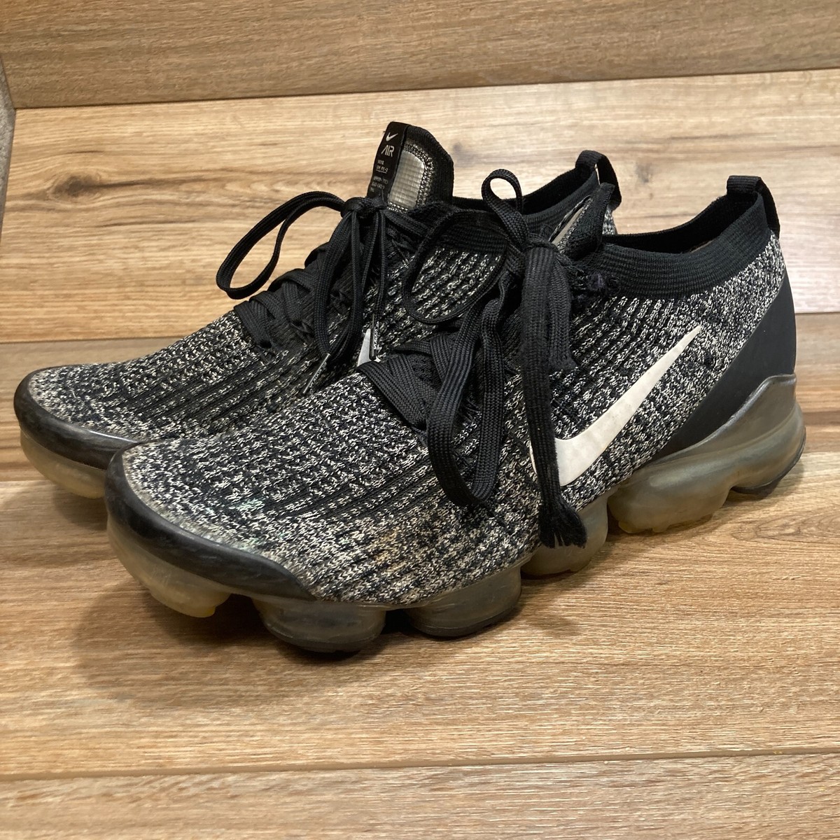 Nike Air VaporMax Flyknit 3 Running Shoes Black Oreo AJ6900-002