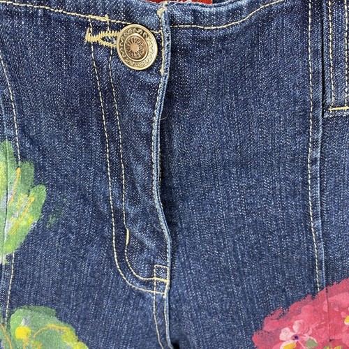 New Baby Gassy Gooma Boutique Floral Painted Beaded Sequin Jeans Girls Size 7 - Picture 4 of 9