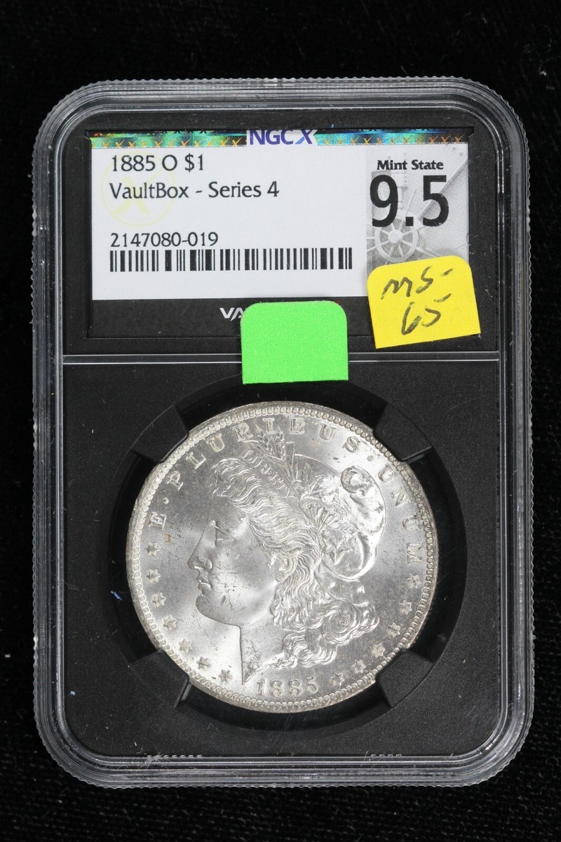 1885-O Morgan Dollar NGCX MS 9.5 (MS 65) VaultBox - Series 4 4NLC