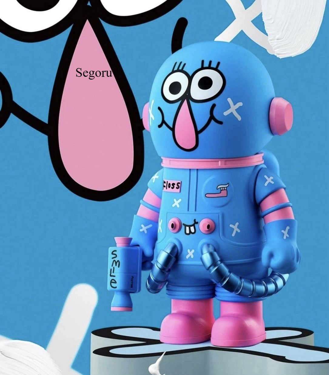 MEGA SPACE MOLLY 400% JON BURGERMAN SPACE CADETS Series floss