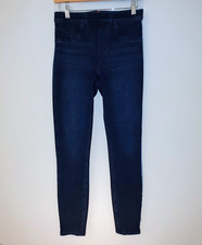SPANX Jean-ish High Rise Ankle Leggings Dark Wash Denim-Look Pockets Women's S