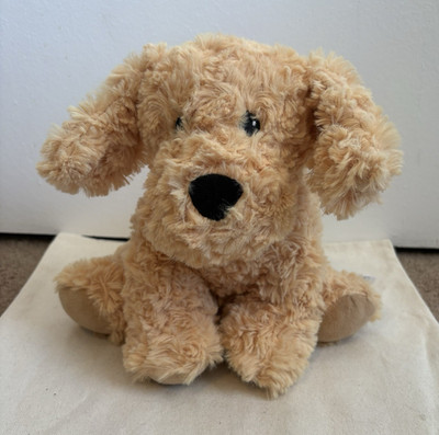 Warmies Microwaveable Weighted Plush Stuffed Dog Hot Packs, Tan