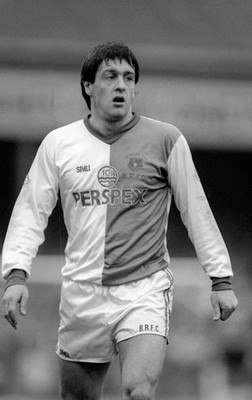 1988 Blackburn Rovers v Aston Villa Simon Garner of Blackburn Rovers Old Photo