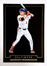 2024 Panini Three and Two Gunnar Henderson Blank Slate Case Hit Orioles OS5