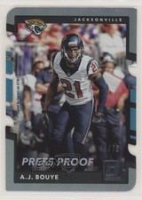 2017 Panini Donruss Press Proof Silver Die-Cut 49/75 AJ Bouye #199 fm0