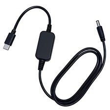 Baby Car Camera USB-C Powered Adapter, 5V to DC 12V 4FT Step Up Power Cable