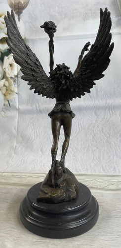 Sensual Bronze Marble Statue Nude Female Venus Moon Sculpture Classic Art Sale - Picture 4 of 10