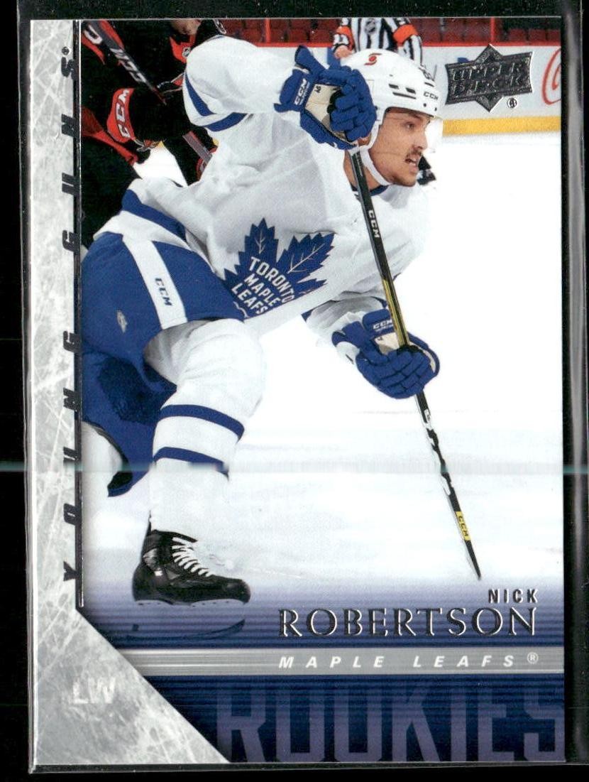 2020-21 Upper Deck Nick Robertson 2005-06 Tribute Young Guns #T-78 Maple Leafs