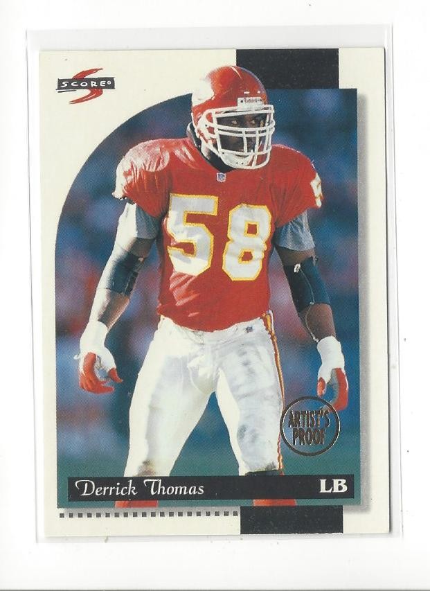1996 Score Artist's Proof #181 Derrick Thomas Chiefs