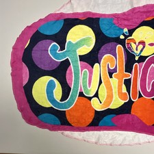 Justice Poolside Cool Flip Flop Shaped Towel Colorful NEW NWT