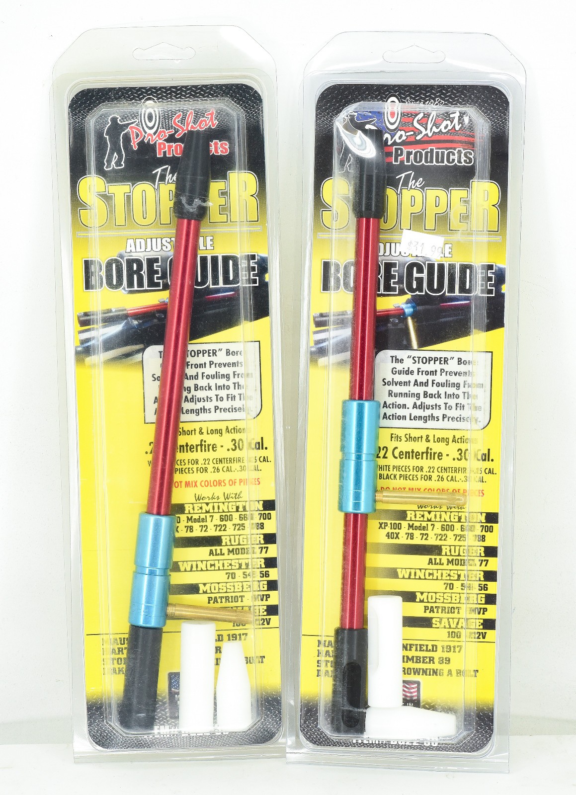 2 Piece Pro-Shot The Stopper Adjustable Bore Guide Fits SA-LA .22CF-.30 Cal NOS