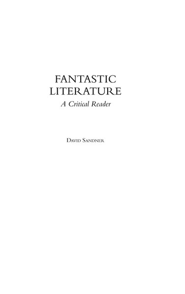 Fantastic Literature | A Critical Reader | David Sandner | Buch | Gebunden-image