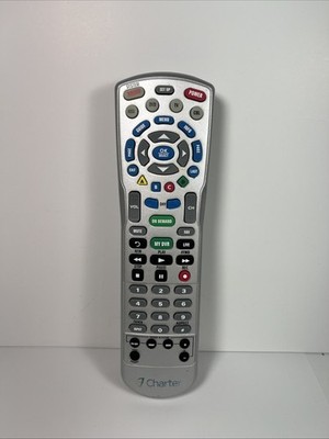 Charter Spectrum 4-Device Universal Remote Control, Silver - AUX DVD TV CABLE!!