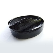 Genuine Black Color Cobra Snake Skin Leather Cobra Snake Men's Belt