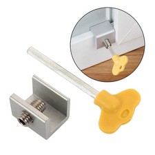 Security Sliding Door Window Lock with Keys Aluminum Alloy
